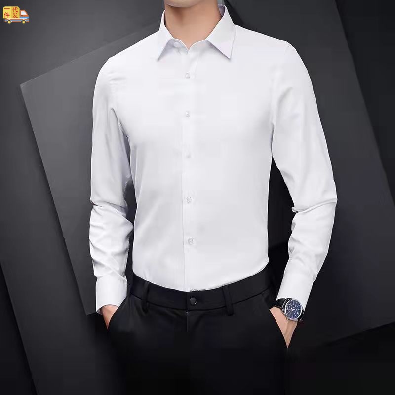 白衬衣配休闲西装