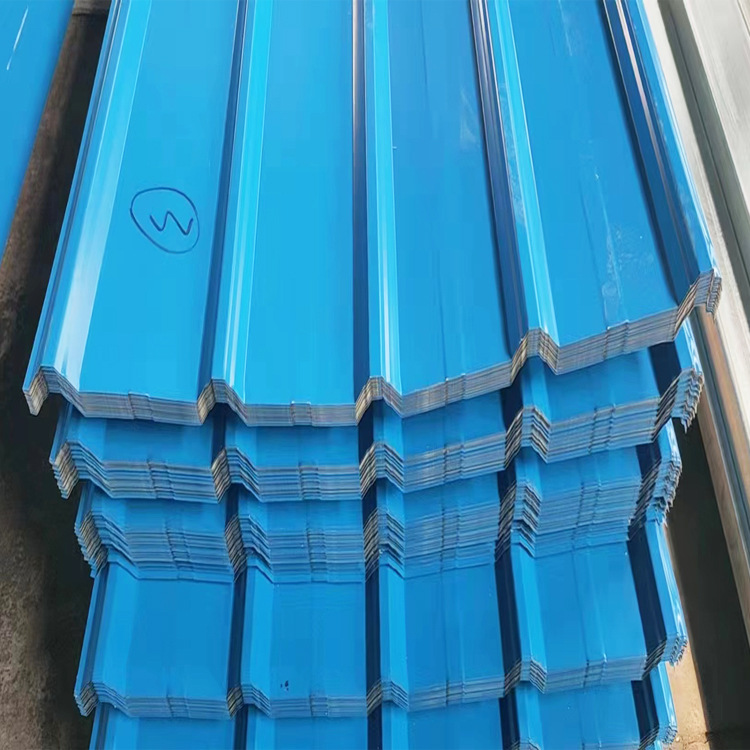 厂家供应屋顶彩钢瓦 铁皮瓦 彩钢板 760/840/900屋面瓦屋顶板批发