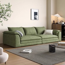 简约现代免洗科技布艺沙发客厅小户型意式轻奢家用三人位直排沙发