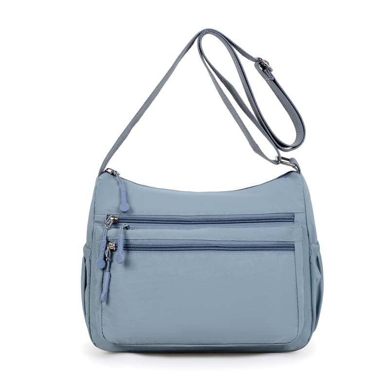 2025新款跨境时尚多隔层休闲百搭尼龙单肩斜挎包轻便简约包包