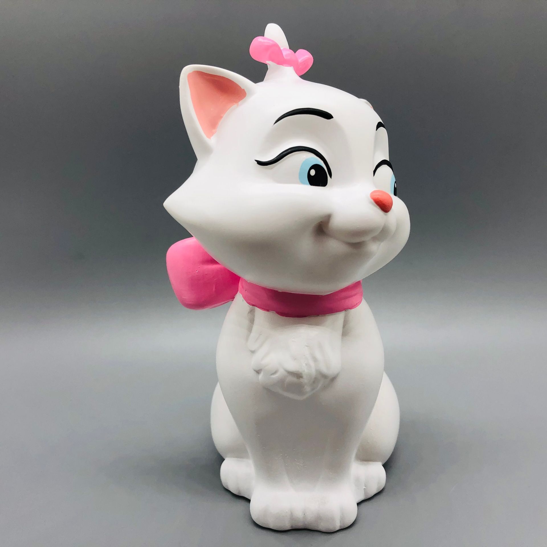 可爱猫咪小猫夜灯七彩变色玛丽猫小夜灯 摆件 手办酒吧夜灯装电池