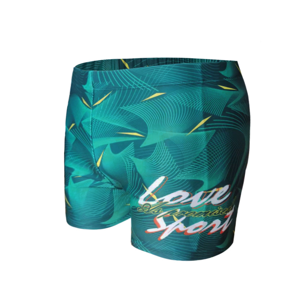 Adult Men's Swimming Trunks Fashionable Printed Boxers plus-Sized plus Size Quick-Drying Swimming Equipment Hot Spring Swimming Trunks