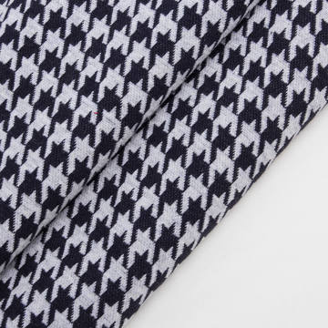 300g针织千鸟格色织提花布 时尚 百搭 女装 男装 童装 面料