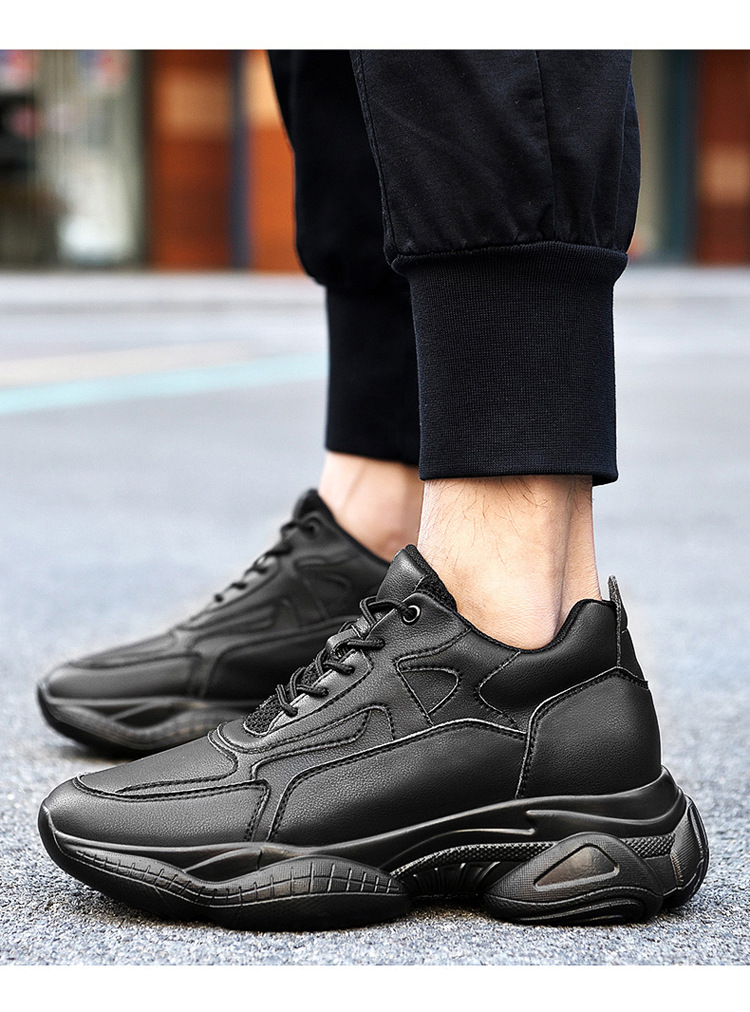 隐形增高鞋男内增高10cm秋季透气休闲运动鞋男新款老爹鞋ins潮鞋8