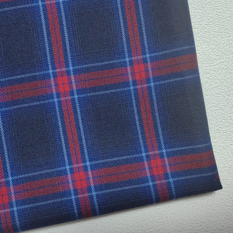 现货直销斜纹校服格子面料现代休闲服装箱包女裙男装衬衫格子布