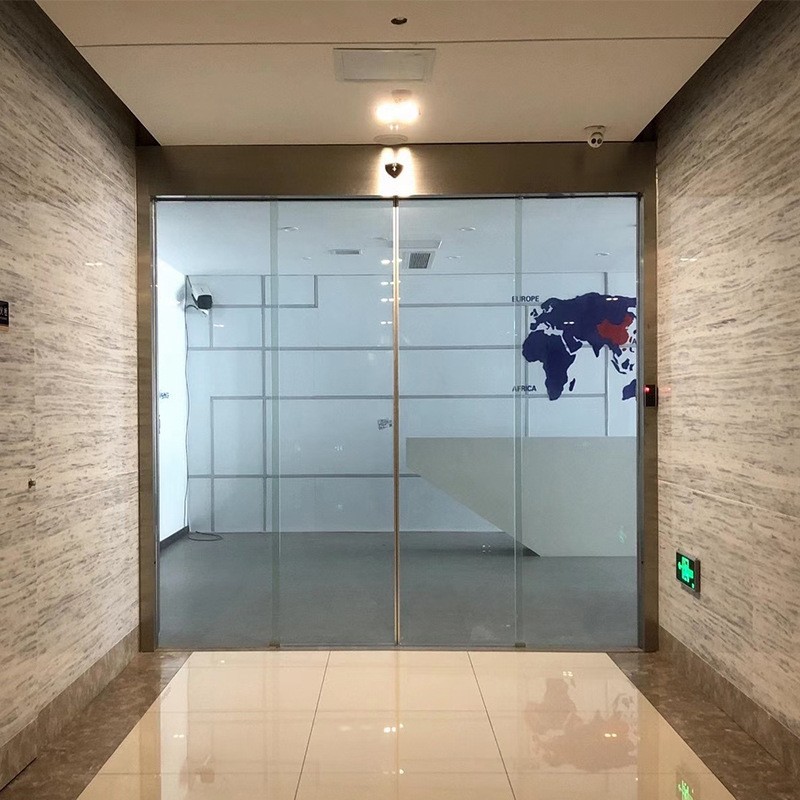 厂家直销自动感应门 现代简约感应自动玻璃门 电动玻璃平移门整套