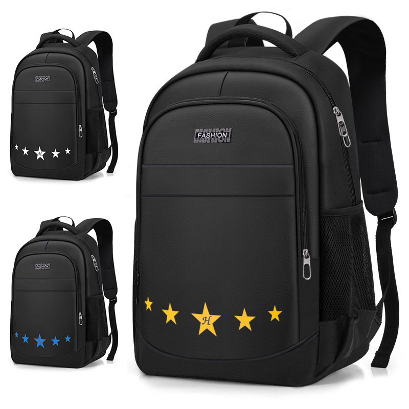 2023 New Large-Capacity Backpack Business Computer Bag Elementary and Middle School Student Schoolbags Fashion Simple Backpack Travel Bag