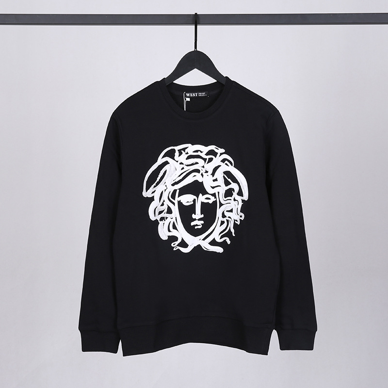 高街潮牌欧美新款时尚美杜莎3d印花纯棉情侣卫衣秋冬男士外套批发