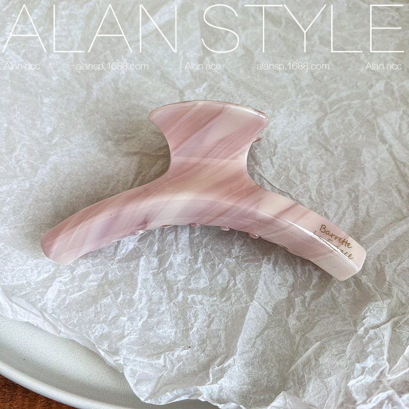 French Acetate Small Gold Standard Grip High Texture French Elegant Large Hair Clip Updo Shark Clip Female Hairpin