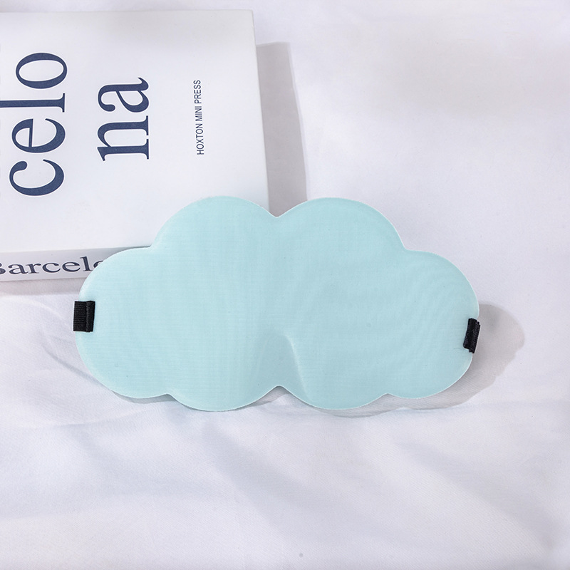 3d Three-Dimensional Blackout Sleep Cloud Eye Mask Adjustable Double-Layer Milk Silk Memory Foam Portable Breathable Children's Men and Women