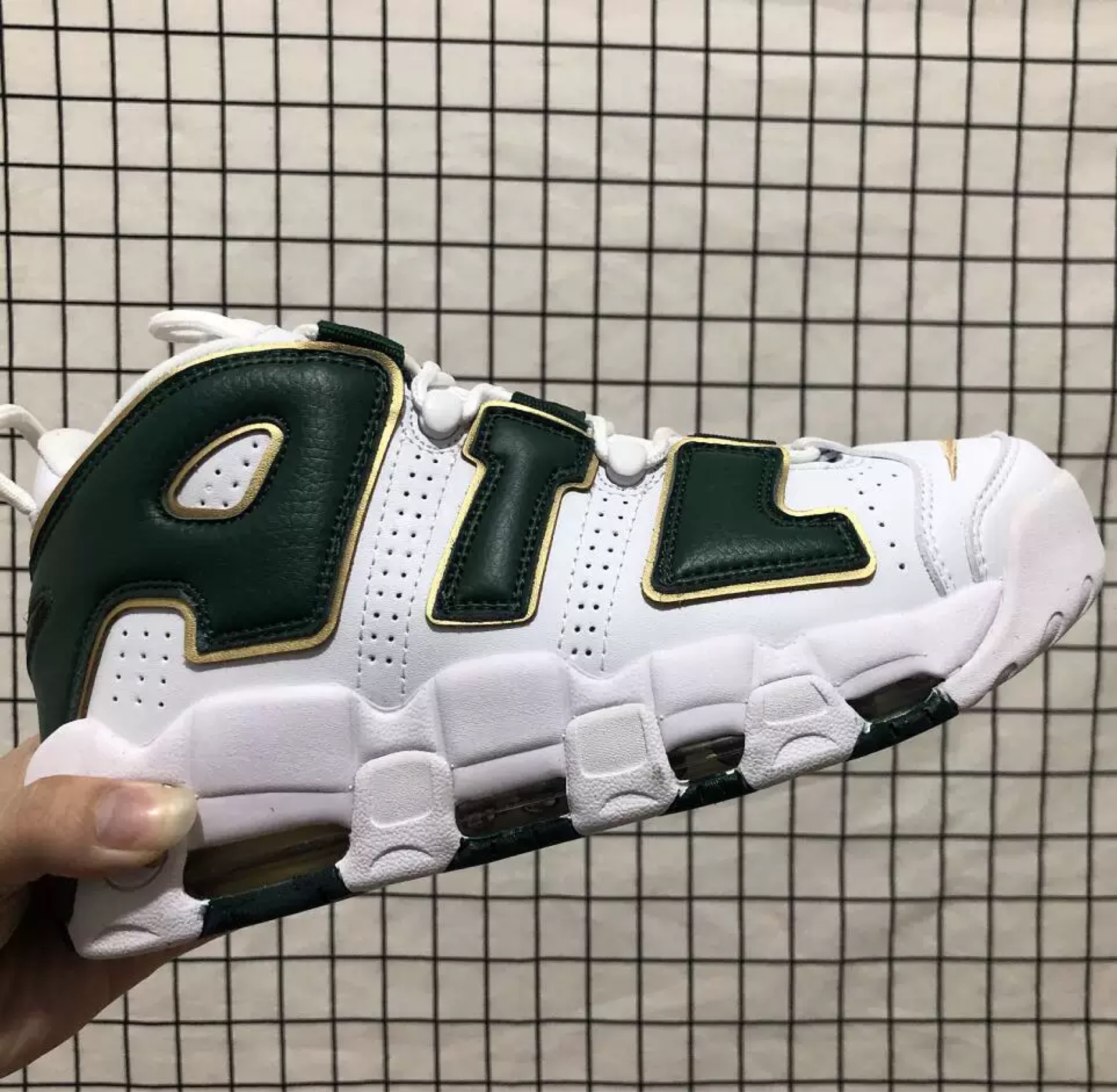 莆田皮蓬大air男鞋液态银more uptempo运动篮球鞋女鞋熊猫sup联名