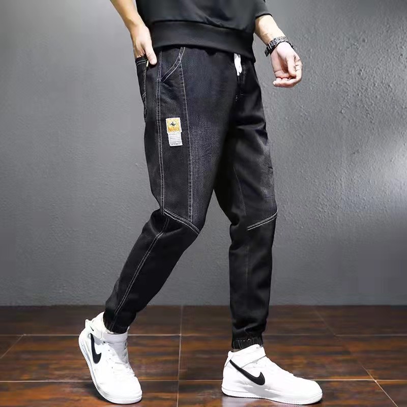 Jeans Men's 2022 Spring and Autumn Fashion Loose Quality Men Fashion Brands Tappered Work Clothes Harem plus Size Casual Pants