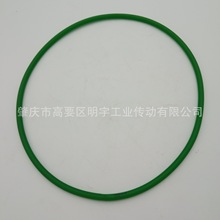 绿色PU皮带 粗面聚氨酯圆皮带 光面/粗面传动圆带