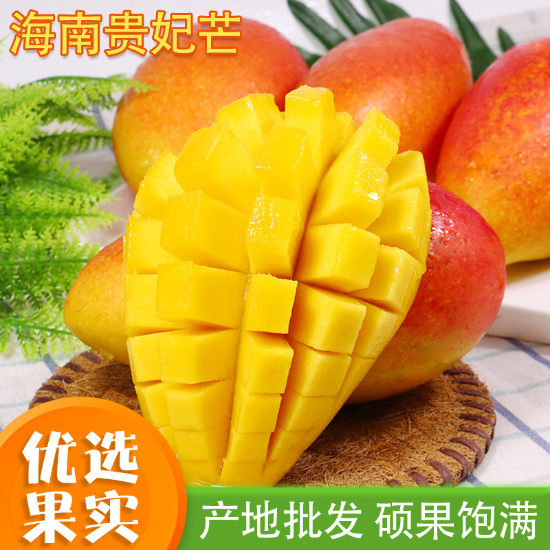 海南贵妃芒果非金煌新鲜热带应季水果整箱产地直批一件代发包邮