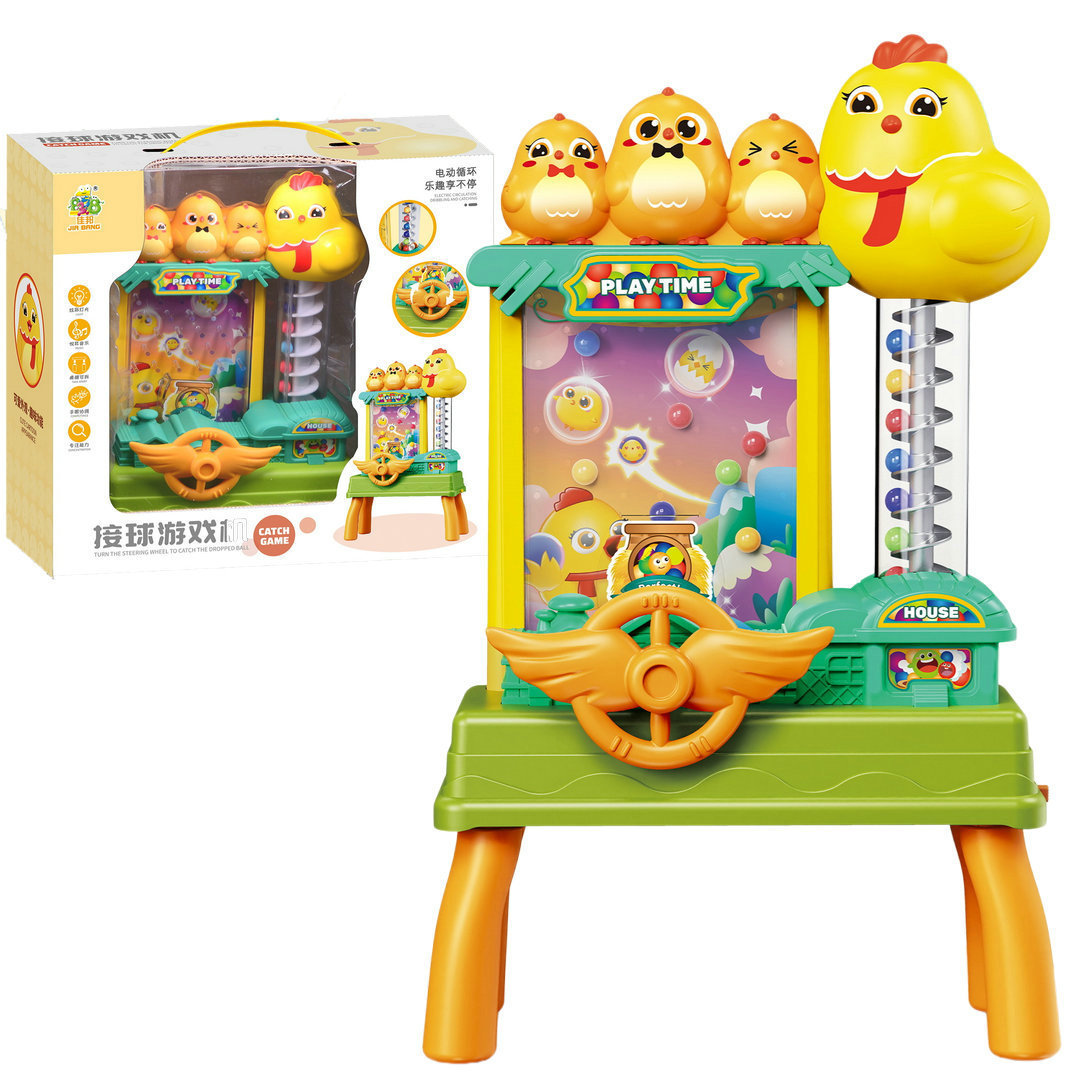 电动小鸡接球游戏机899-75亲子互动闯关大冒险益智儿童玩具批发
