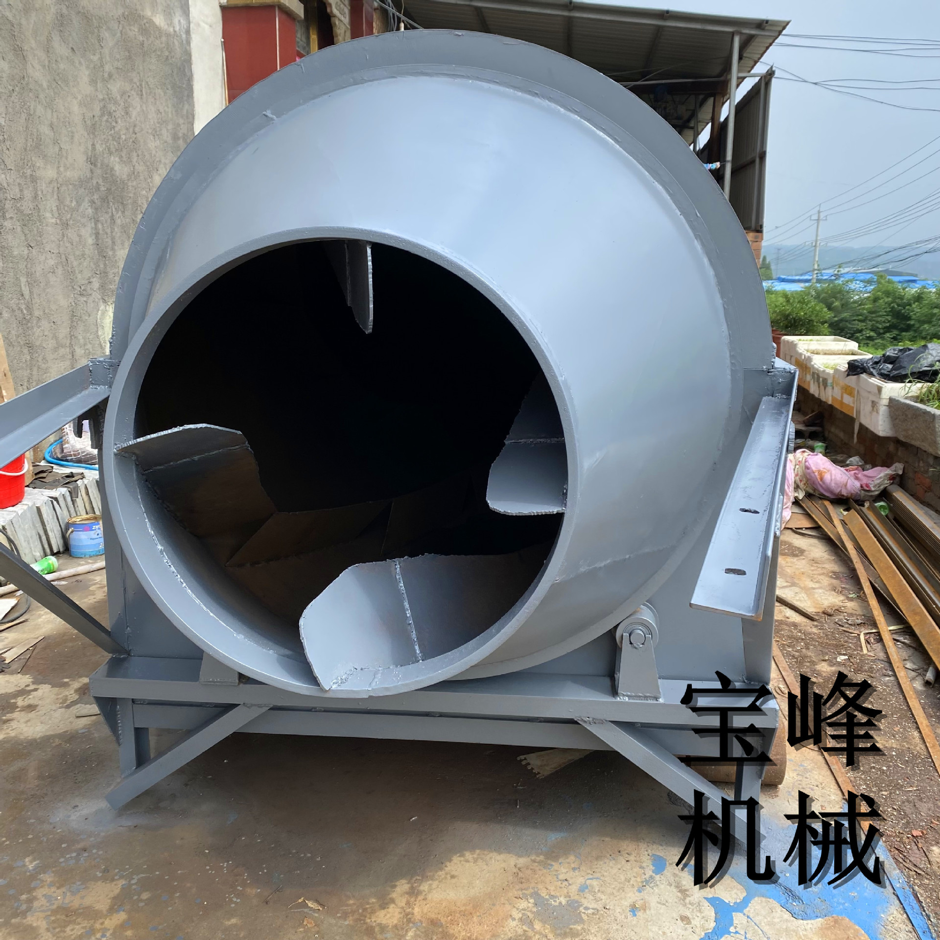 小型滚筒酱油渣甘烘干机电加热炒货机鱼粉玉米酱淀粉渣草炭干燥机