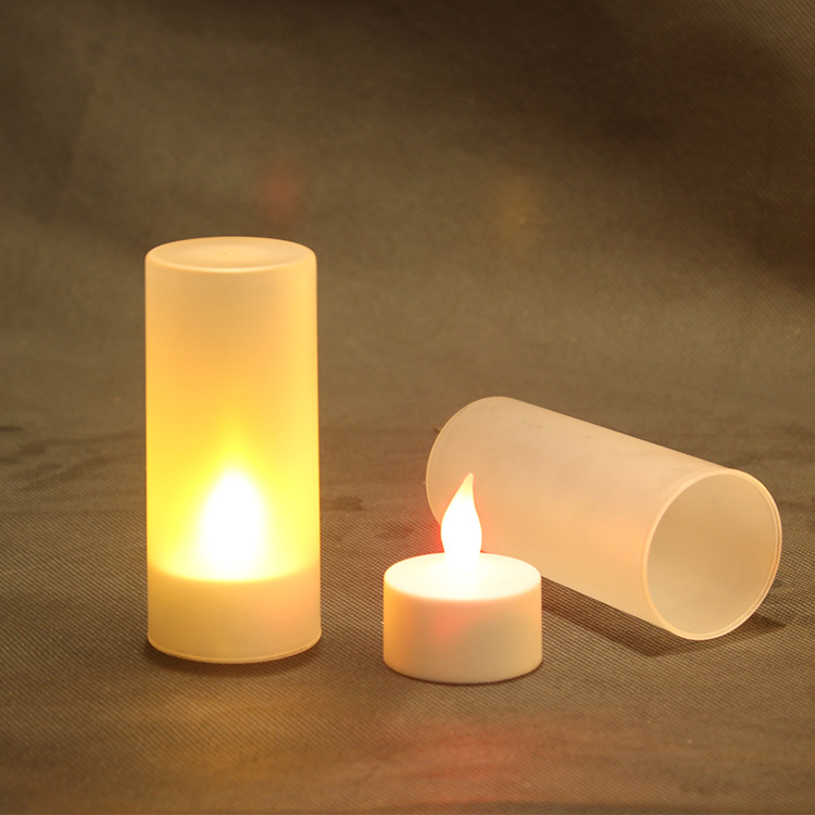 单只充电蜡烛创意求婚表白道具浪漫情人节生日led无烟电子蜡烛灯