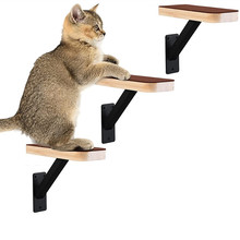 木质壁挂式猫架猫墙架三件套室内猫爬台阶楼梯