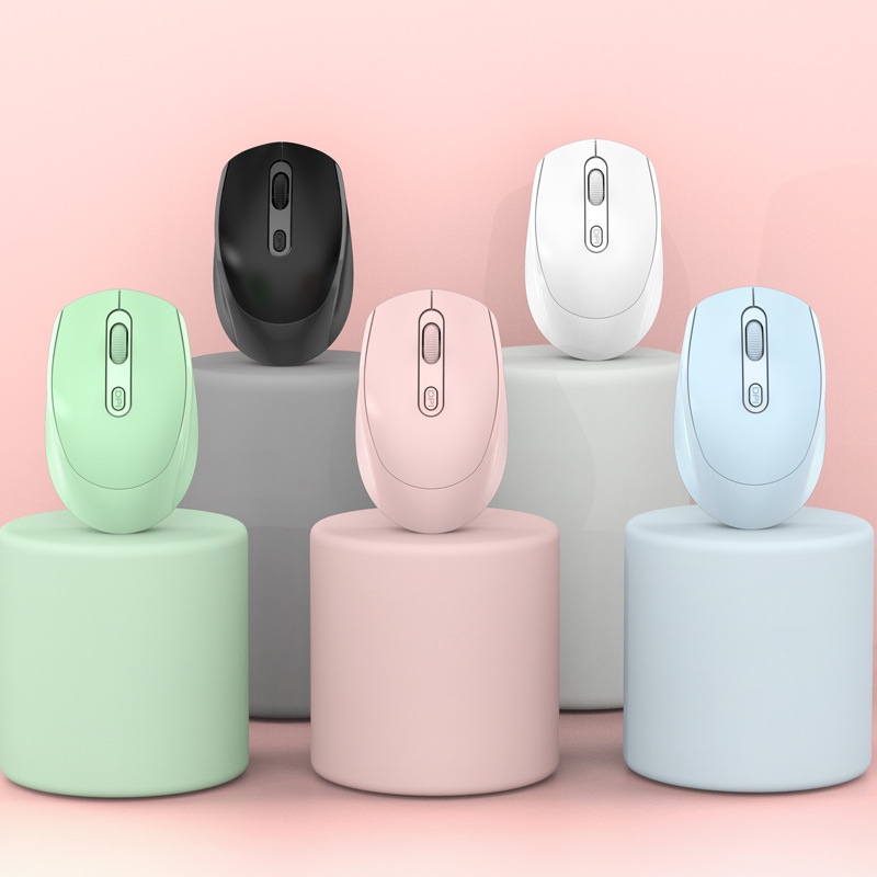 Factory Wholesale M107 Morandi Cross-Border Wireless Mouse Bluetooth Mouse Mute Charging Mouse Private Model