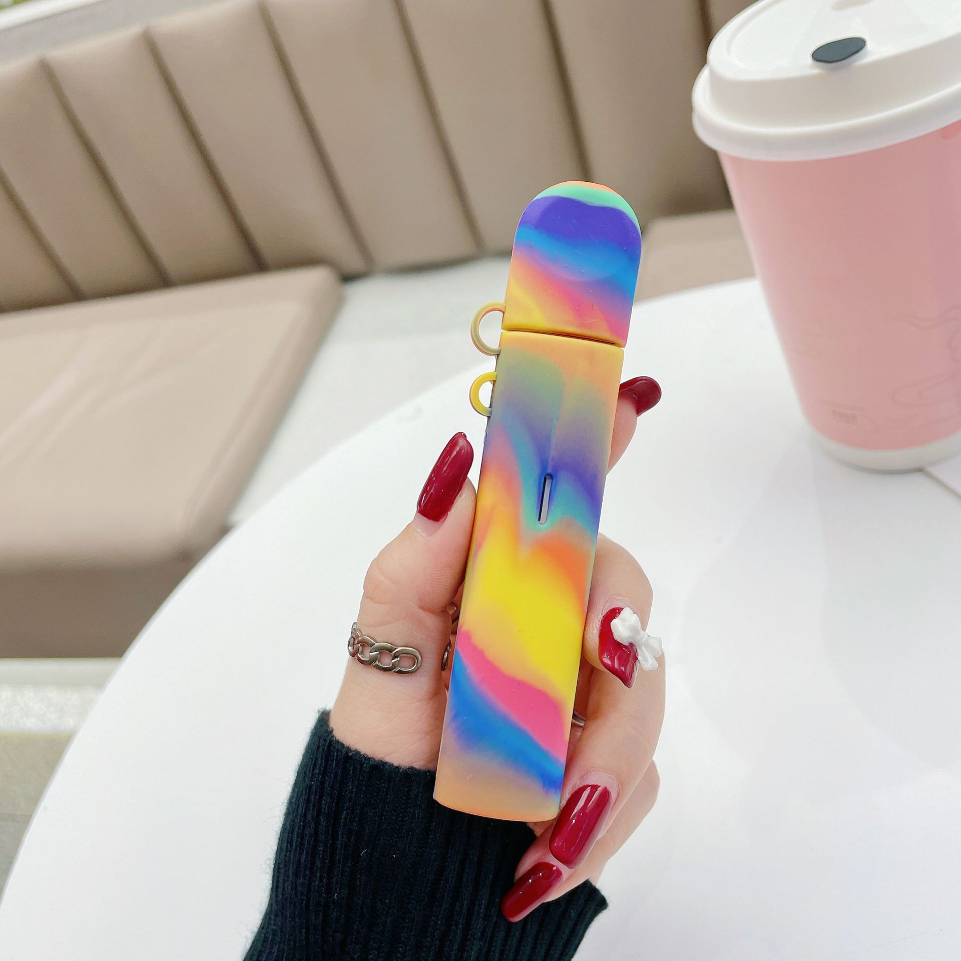 新款适用于relx essential硅胶套悦刻海外版保护套电子器烟套防尘