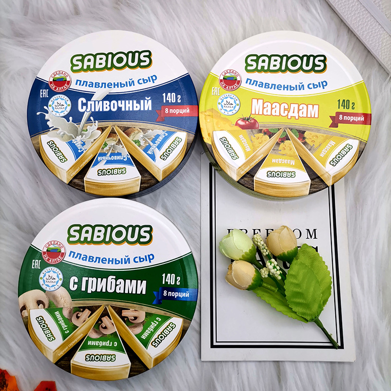 俄罗斯进口赛百氏三角奶酪原味火腿再制干酪开袋即食休闲早餐