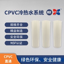 【CPVC冷热水管】祥生CPVC冷热水塑料管件PVC-C直通