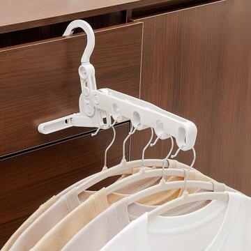 五孔可折叠晾衣架旅行酒店便携式旅游出差室内挂钩挂衣服晒衣神器