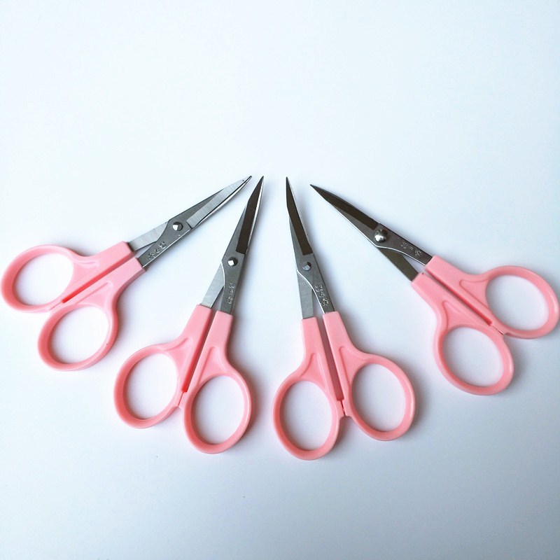 Wang Wue Small Scissors 3.5-Inch Loose Thread Cutting 4.5-Inch Large Handmade Elbow Scissors Arc Embroidery Scissors Warped Head