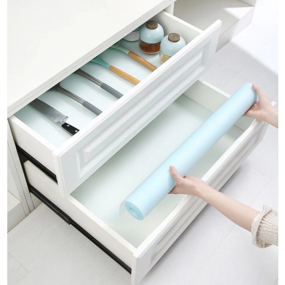 家用抽屉橱柜垫防潮防油防尘可裁剪衣柜鞋柜抽屉厨房防滑防水垫纸