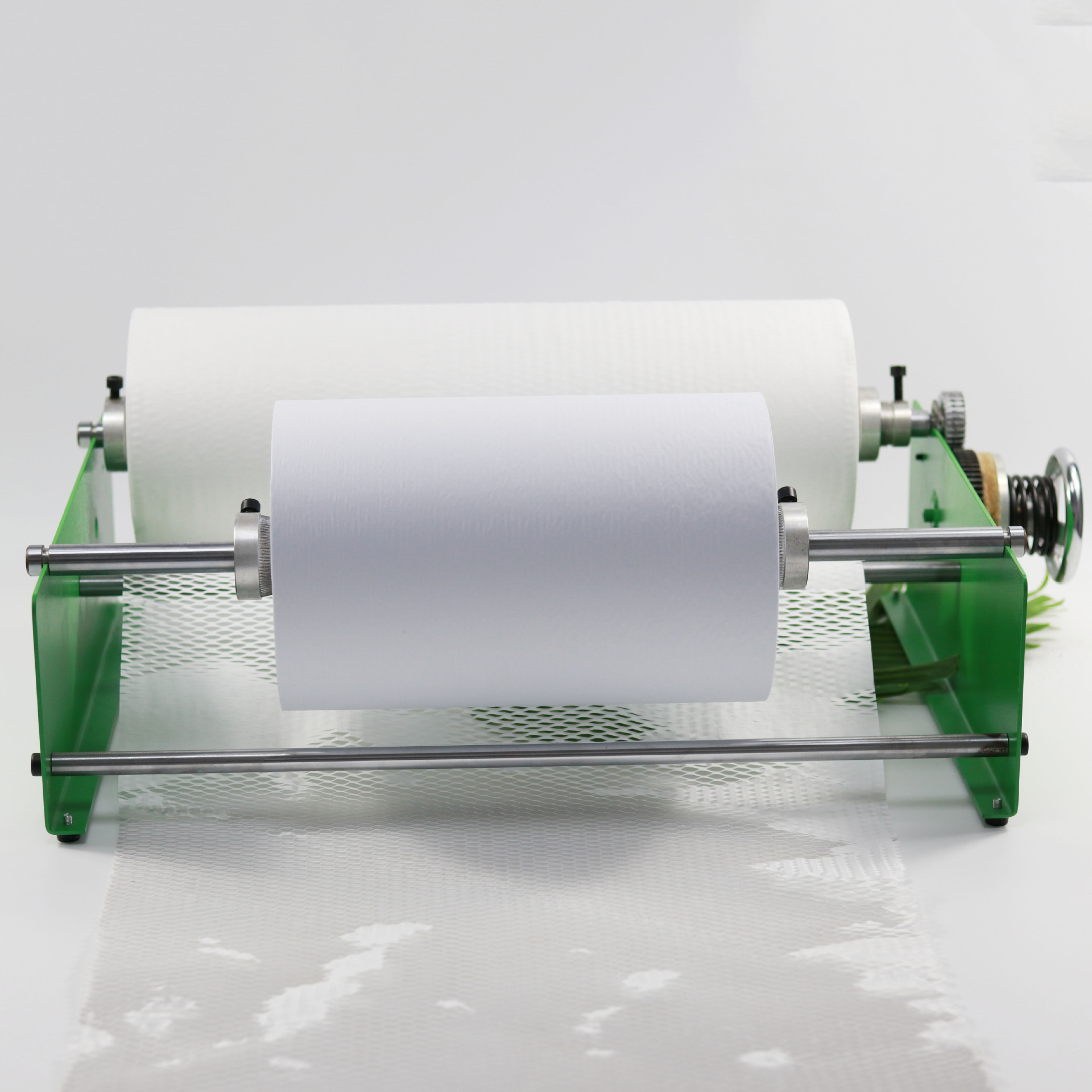 手动卷筒蜂窝纸缓冲包装机定制 撕拉网格高效率拉伸自动打包蜂窝