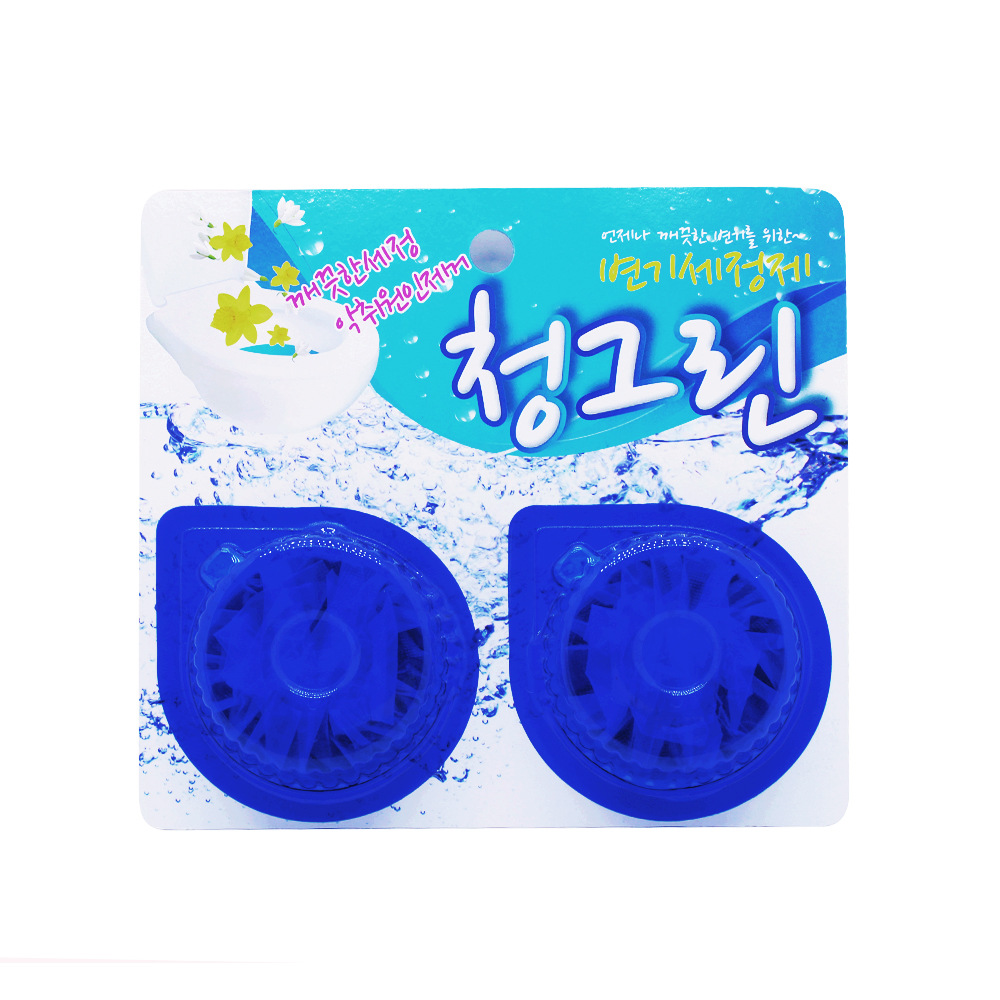 韩国厕所蓝泡泡固体蓝马桶清洁剂洁厕宝蓝水宝洁厕块2个装-阿里巴巴