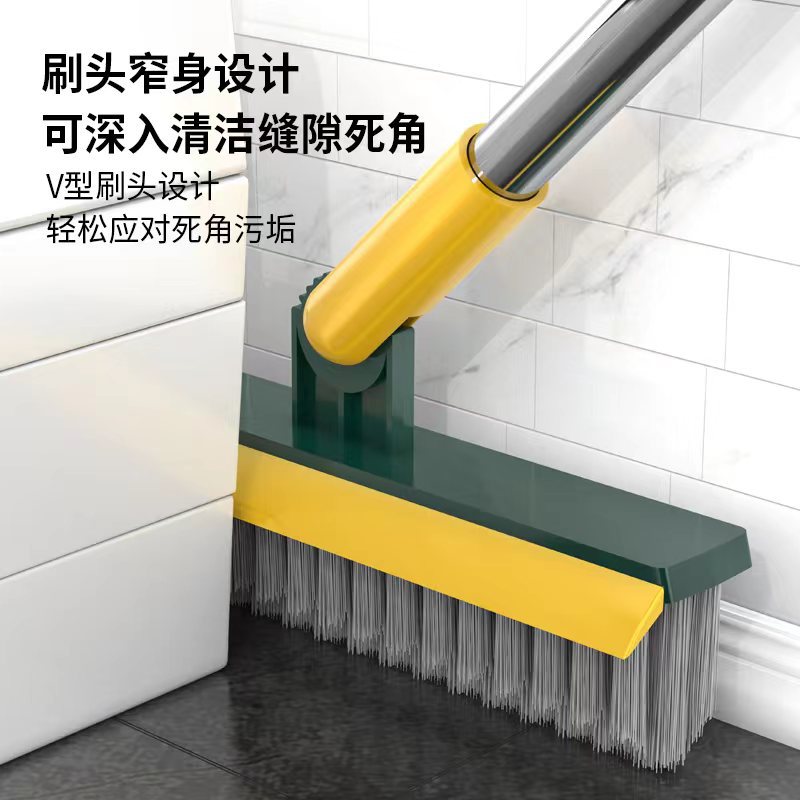 Floor Brush Hand-Held Long Handle Toilet Bathroom Toilet Tile Brush Floor Seam Brush Wall Corner Gap Brushes Cleaning Floor Brush