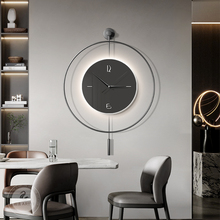 现代简约艺术装饰西班牙玄关时钟极简风静音客厅餐厅挂钟创意钟表