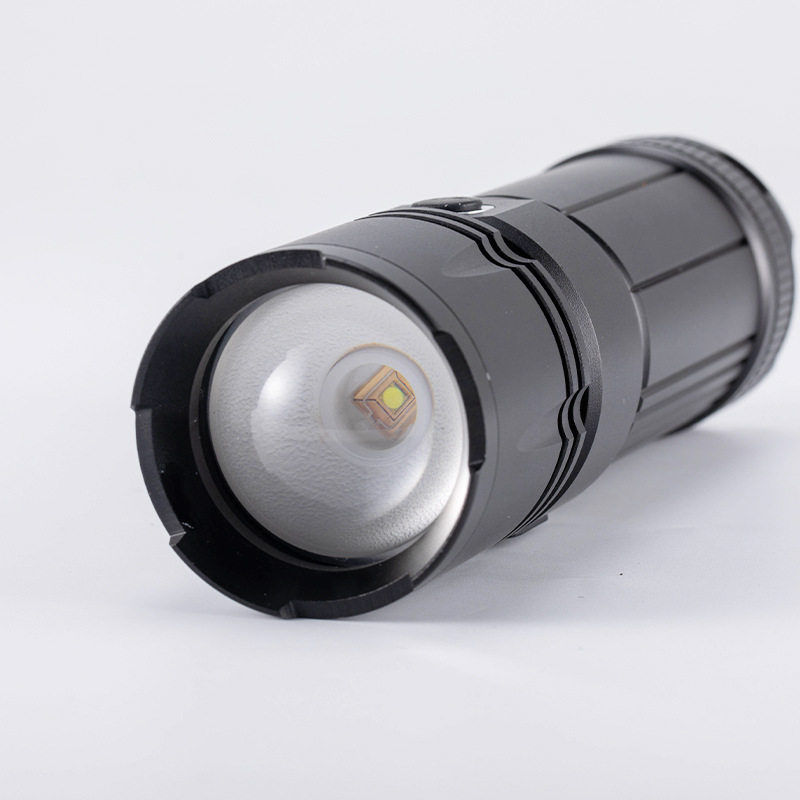 天火激光炮铝合金手电筒户外led变焦远射1000米强光超长续航7-10h