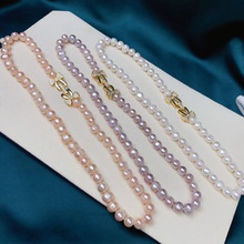 天然淡水珍珠项链女轻奢小众设计高级感气质百搭时尚简约锁骨颈链