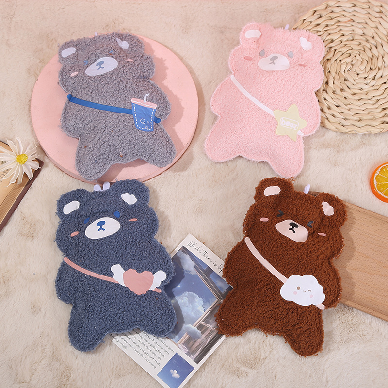 Korean Soft and Adorable Dream Bear Plush Hot Water Injection Bag Female Student Couple Mini Portable Explosion-Proof Irrigation Hot-Water Bag