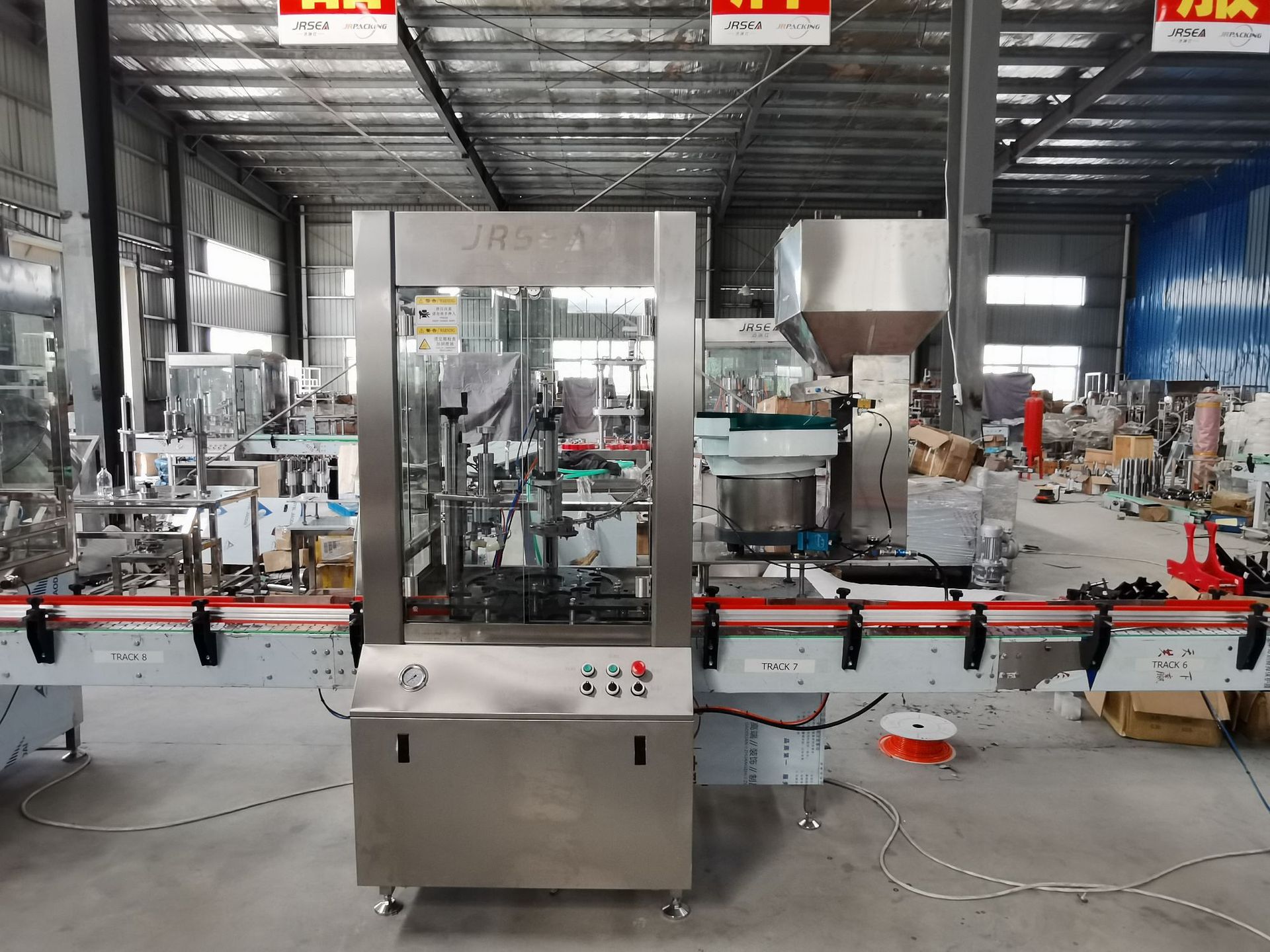 全自动气雾罐灌装机流水线一体式氧气灌装空气灌装滴香精上阀门