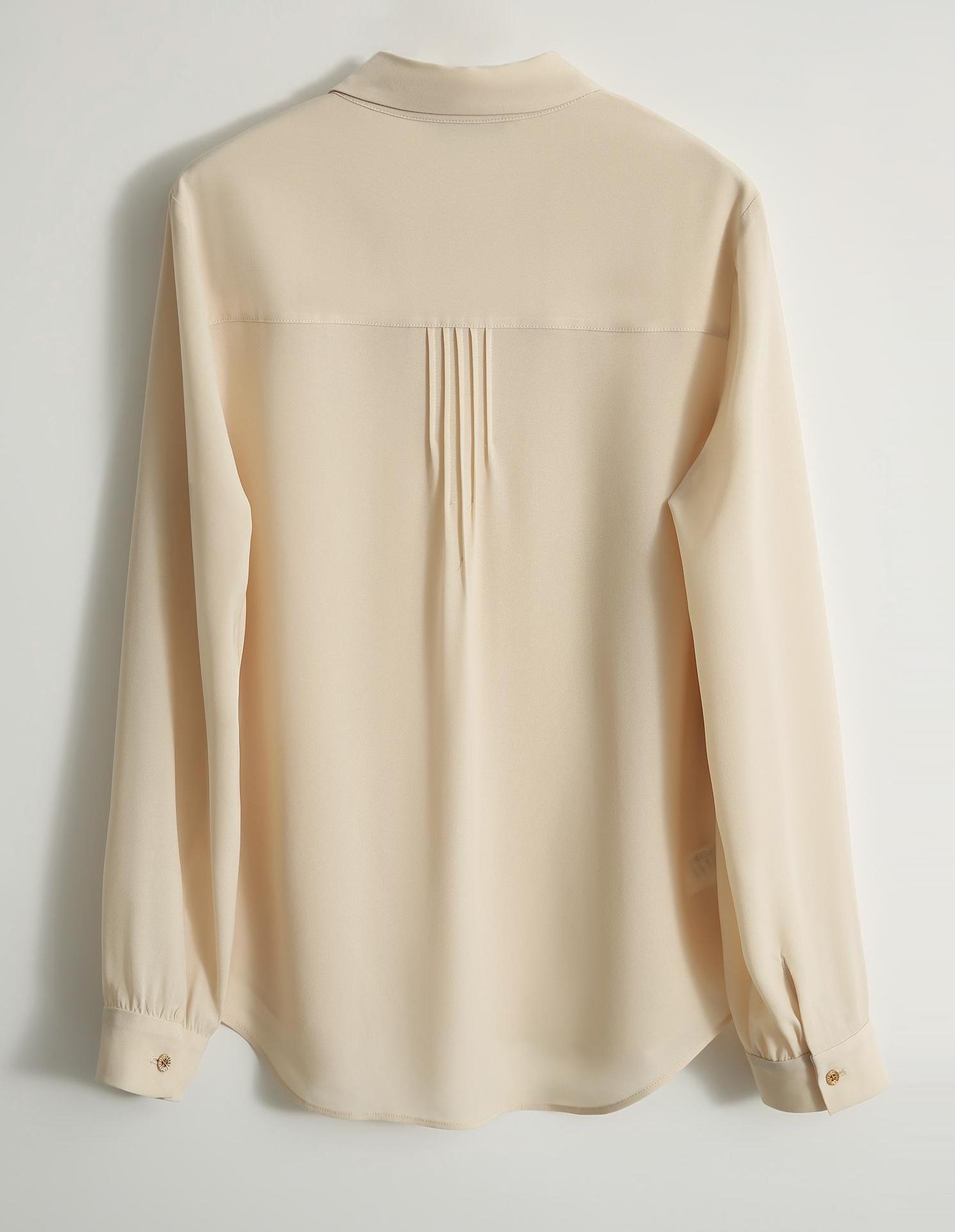 [cyc485041ag] 笑涵阁 塔克线衬衫~早春气质 法式复古醋酯小上衣