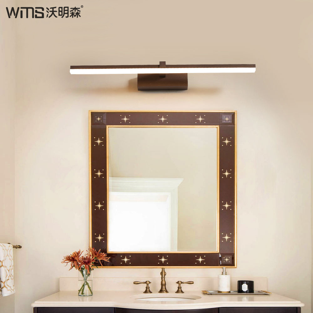 浴室led镜前灯卫生间镜灯现代简约时尚防水雾洗手间北欧镜子壁灯