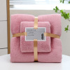 Coral velvet wrap Picture suit High density Coral Bath towel soft water uptake logo gift Coral Sets of towels