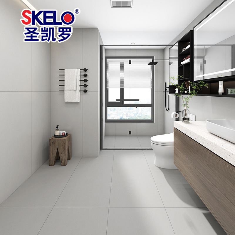 圣凯罗 柔光微水泥瓷砖600x1200客厅地砖厨房卫生间浴室阳台墙砖