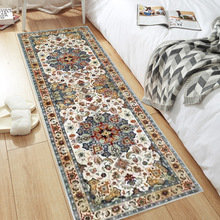 热销网红宫廷复古波西米亚地毯民族风加厚客厅地毯长条床边毯床边