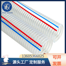 耐高低温吸尘除尘集尘管 输送平筋软管PVC塑料纤维管软管 钢丝管