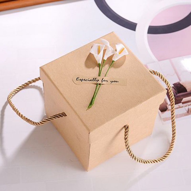 Square Gift Box Empty Box Apple Mug Birthday Gift Packaging Box High-End Cube Gift Box