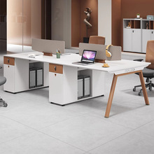 厂家新款办公桌批发办公室写字楼职员工位桌椅组合北京办公家具