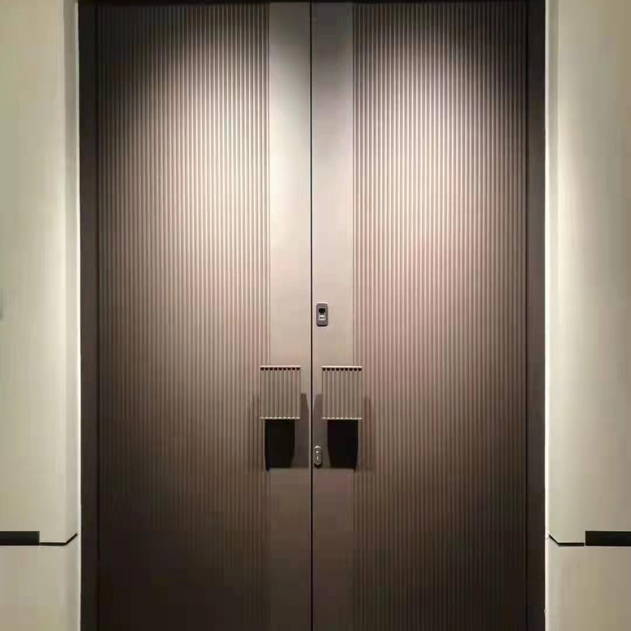 铸铝大门别墅大门入户双开大门农村自建房对开入户子母门铸铝门