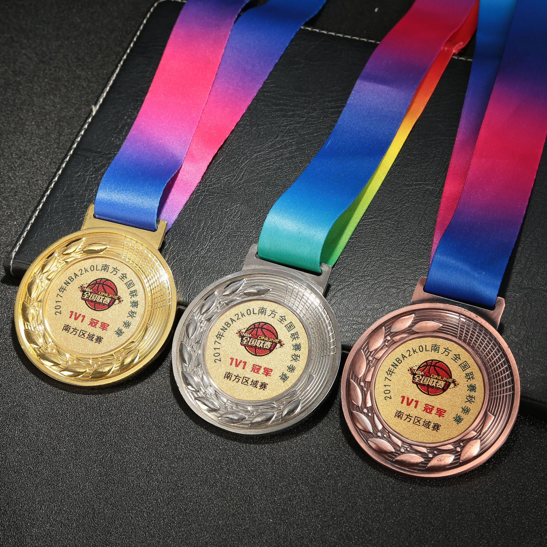 金属奖牌儿童学校运动会挂牌 金银铜奖章纪念章水晶奖牌