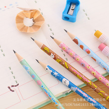 R小树苗兔子小熊12支HB铅笔套装附赠卷笔刀握笔器环保儿童学生铅