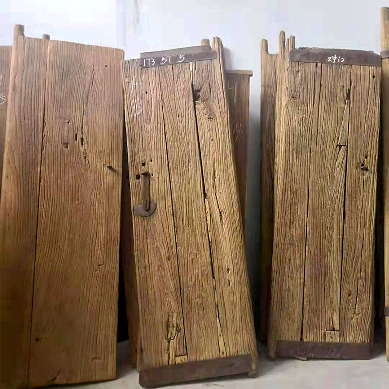 厂家供应批发老榆木做旧风化木板楼梯踏板吧台板茶台榆木板材