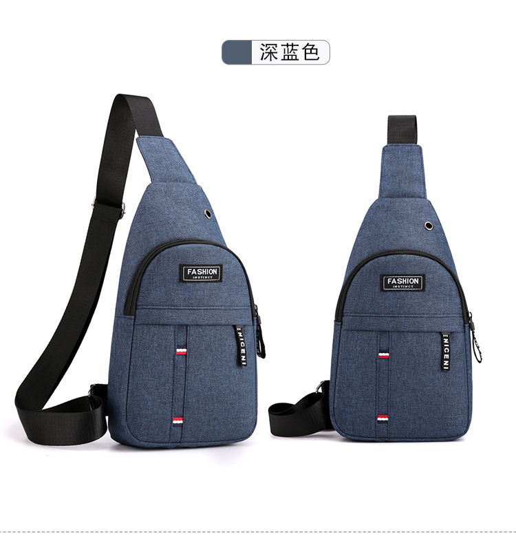 Korean Chest Bag Outdoor Mountaineering Cycling One-Shoulder Crossbody Cloth Chest Bag Sports Bag Street Trendy Backpack